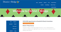 Desktop Screenshot of district7bridge.org